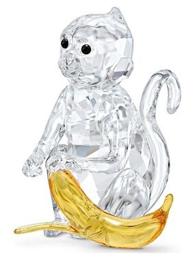 Swarovski monkey with banana